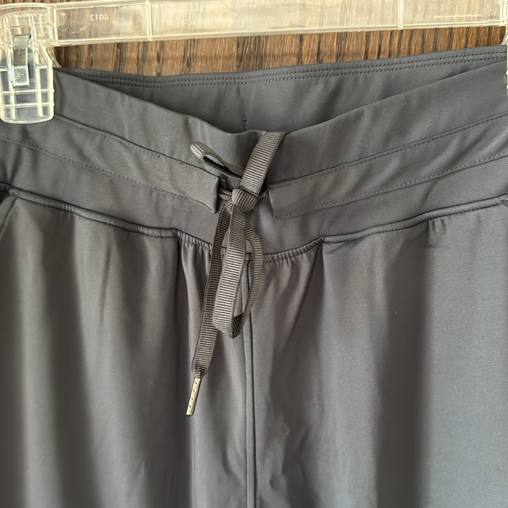 Chic Gray Drawstring Pants - image 2